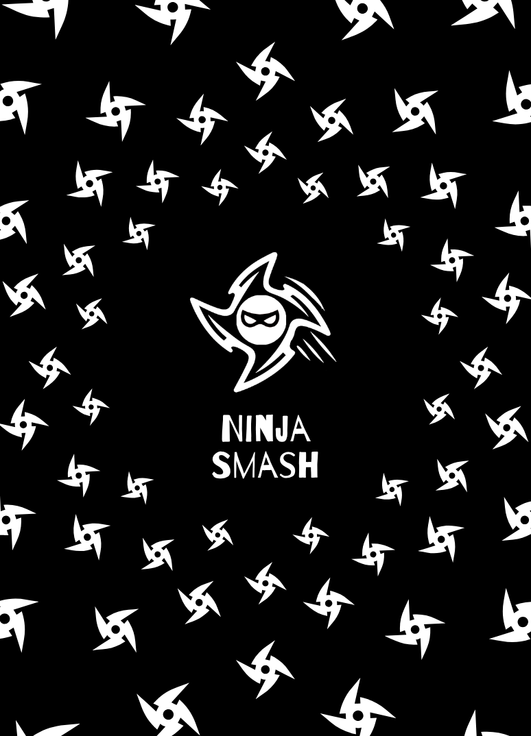Dorso negro de una carta Ninja Smash